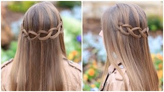 Loop Waterfall Braid  Cute Hairstyles [upl. by Aihsoj695]