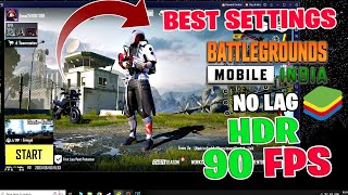 SECRET Bluestacks Settings 90 Fps HDR No LAG  BGMI Emulator [upl. by Gilpin]