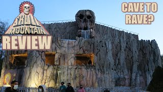 Skull Mountain Review Six Flags Great Adventure Indoor Intamin Roller Coaster  From Cave to Rave [upl. by Suzy]