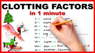 Clotting factors in 1 minute  Mnemonic series 6 [upl. by Suoilenroc]