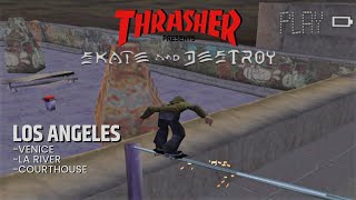 Thrasher Skate and Destroy 3  Los Angeles PS1 Gameplay [upl. by Madelene]