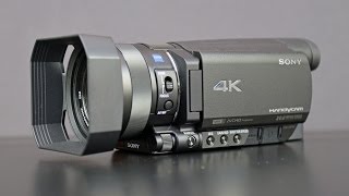 Sony 4K Handycam FDRAX100 Unboxing amp Overview [upl. by Eilyah232]