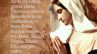 Ave Maria Hymn with Lyrics  Latin [upl. by Oam]