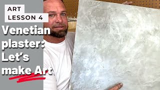 Venetian Plaster tutorial Metallic Stone Sample [upl. by Ecirual]