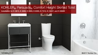 Installation  Persuade Comfort Height Skirted Toilet [upl. by Esiocnarf]