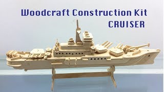 DIY Miniature CRUISER  Woodcraft Construction Kit [upl. by Htiekram]