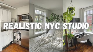 My SMALL New York Apartment Tour [upl. by Kcirrad]