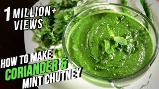 How To Make Coriander Mint Chutney  Easy Recipe By Ruchi Bharani  Basic Cooking [upl. by Renrew]