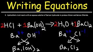 How To Write Chemical Equations From Word Descriptions [upl. by Kosse737]