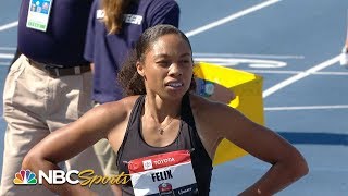 Allyson Felix qualifies for ninthstraight world championships  NBC Sports [upl. by Ahsilla]