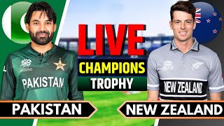 Pakistan vs New Zealand Champions Trophy 2025  Live Cricket Match Today  PAK vs NZ  PAK Batting [upl. by Solraced]