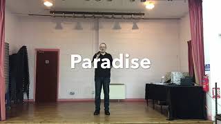 BEGINNER LINE DANCE LESSON 5  Paradise [upl. by Caffrey]