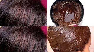 How to get BURGUNDY hair color NATURALLY at home with HENNA hair dye [upl. by Atsedom]