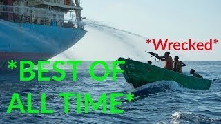 ALL TIME BEST Somali Pirates VS Ship Security Compilation HD 2017 [upl. by Haret]