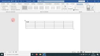 Eenvoudige tabel maken en aanpassen in Word [upl. by Aramahs]