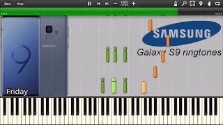 SAMSUNG GALAXY S9 RINGTONES IN SYNTHESIA [upl. by Brace565]