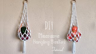 Easy To Make Macrame Hanging Basket  Step by Step Tutorial [upl. by Nylakcaj]