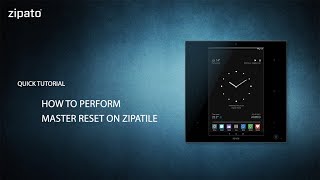 How to perform master reset on ZipaTile [upl. by Neyuq812]