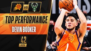 Devin Booker BREAKS RECORD for MOST POINTS SCORED in 1st Playoffs [upl. by Ruhtra]