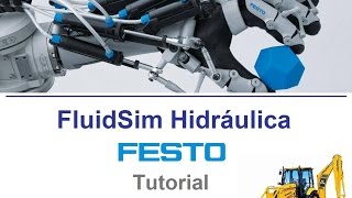 FluidSim Hidráulica  Tutorial  Parte 3 [upl. by Ahcim]