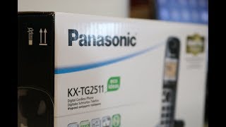 Panasonic KXTG 2511 Cordless Phone Review [upl. by Thedrick]