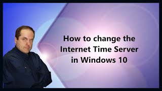 How to change the Internet Time Server in Windows 10 [upl. by Nhguavaj]