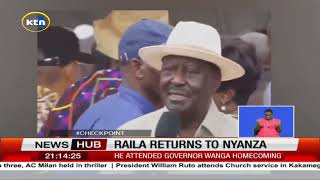 Raila returns to Nyanza [upl. by Yecaw494]