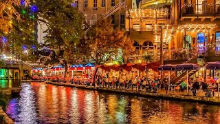 The River Walk Tour in 4K  San Antonio TX USA  During Pandemic Dec 2020 [upl. by Heddie]