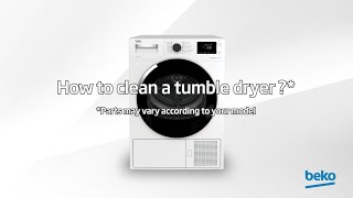 How to clean a tumble dryer  by Beko [upl. by Ortrud289]