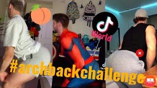 arch back Challenge  tiktok  male edition  compilation [upl. by Nedyrb]