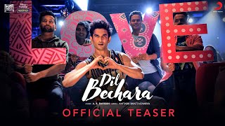 Dil Bechara Title Track  Official Teaser  Sushant Singh Rajput  Sanjana Sanghi  AR Rahman [upl. by Restivo]