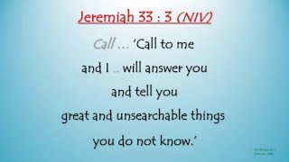 Jeremiah 33  3  Call to me and I will answer you Scripture Memory Song [upl. by Reinhardt]