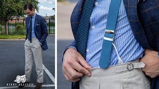 Why Suspenders Are BETTER Than Belts Belts VS Braces  Kirby Allison [upl. by Roseanne]