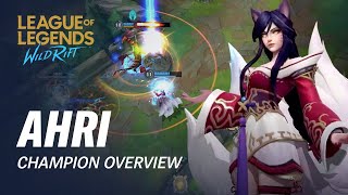 Ahri Champion Overview  Gameplay  League of Legends Wild Rift [upl. by Ayatnwahs]