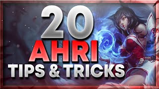 20 Ahri Tips amp Tricks  Combos 🧐  S12 Ahri Guide [upl. by Anilecram]