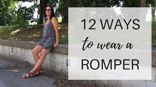 12 Ways to Wear a Romper  How to Style a Romper  Summer Wardrobe Staple [upl. by Ahsaz432]