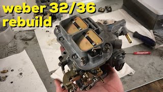 How to rebuild a Weber 3236 carburetor [upl. by Maker]