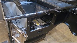 Obadiahs Elmira Fireview Wood Burning Cook Stove  Inside the Stove [upl. by Eednas857]