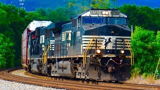 Norfolk Southern Freight Trains [upl. by Aicirtel106]