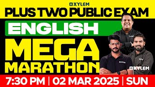 Plus Two Public Exam English  Mega Marathon  Xylem Plus Two [upl. by Daphna]