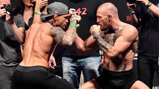 UFC 257 Dustin Poirier and Conor McGregor Final Faceoff [upl. by Locke]