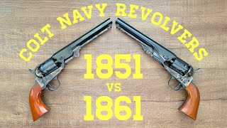 Colt Navy Revolvers 1851 vs 1861 [upl. by Nagyam]