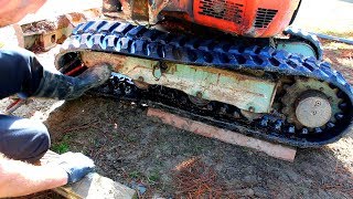 How to remove and replace excavator tracks the easy way [upl. by Bove]