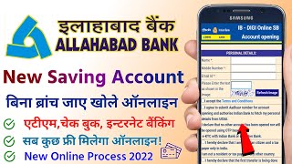 Allahabad bank Saving Account Opening Online  Allahabad bank zero balance account opening online [upl. by Elinor]