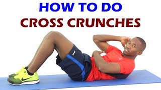 How to Do Cross Crunches  Exercise Of The Day 25 [upl. by Dleifyar]