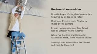 Fire Barriers Horizontal Assemblies and Fire Partitions Overview [upl. by Admana441]