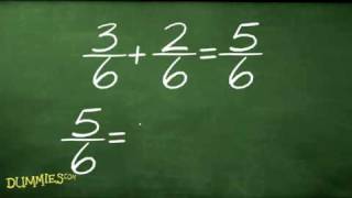 How to Add and Subtract Fractions in Algebra For Dummies [upl. by Leoni]