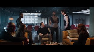 the avengers discuss the sokovia accords  captain america civil war 2016 [upl. by Eelyam]