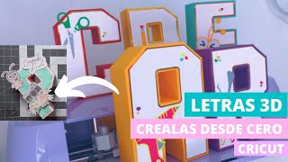 Letras 3D de papel desde cero con Inkscape y Cricut [upl. by Ofilia]