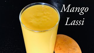 MANGO LASSI WITH MANGO PULP IN JUST 2 MINUTES  MANGO SMOOTHIE [upl. by Charleton]